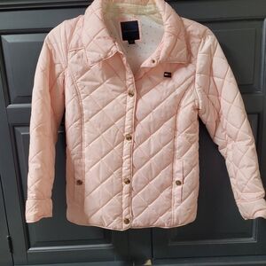 Tommy Hilfiger Light Pink Quilted Kids Puffer Jacket